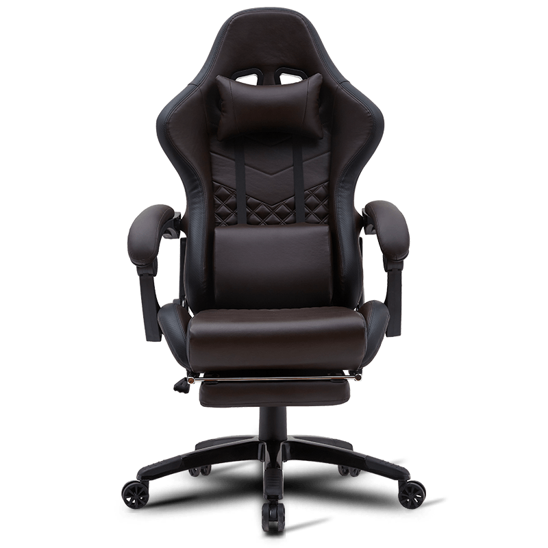 MC-6640B เก้าอี้เล่นเกมที่ปรับตามหลักสรีรศาสตร์พร้อมที่วางเท้าแบบยืดหดได้