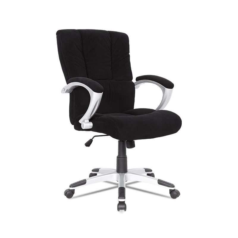 MC-7105 เก้าอี้สำนักงานผู้บริหารผ้ากำมะหยี่กลางหลังปรับความสูงได้